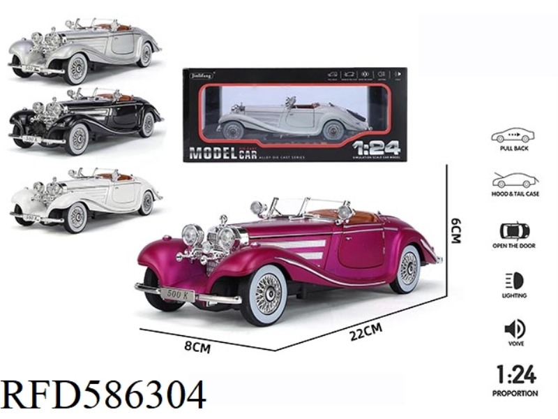 1: 24 MERCEDES-BENZ 500K CLASSIC CAR