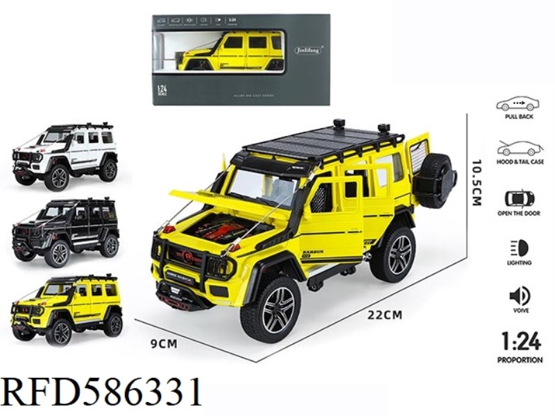 1: 24 BIG G 6 OPEN-DOOR ALLOY OFF-ROAD VEHICLE