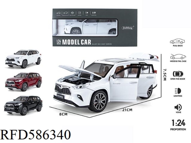 1:24 6 OPEN THE DOOR HIGHLANDER ALLOY STREETCAR E-COMMERCE BOX