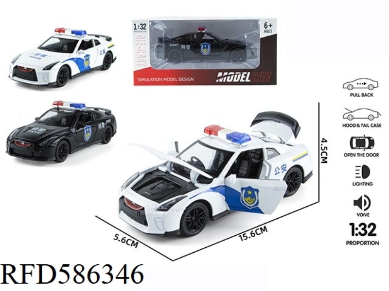 1 TO 32GTR CHINESE POLICE CAR