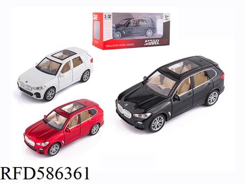 1:32 BMW X5 ACOUSTO-OPTIC MUSIC SIX-DOOR PULL-BACK ALLOY CAR