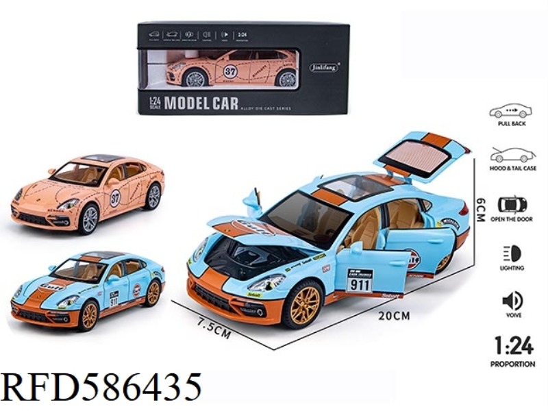 1:24 PARAMERA RACING EDITION ALLOY ACOUSTO-OPTIC PULL BACK SIX DOORS