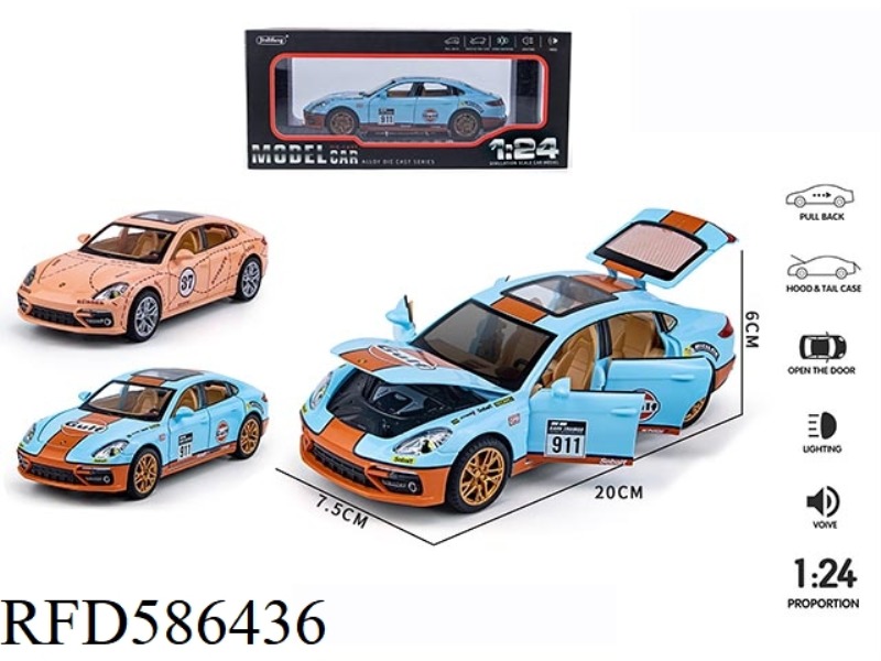 1:24 PARAMERA RACING EDITION ALLOY ACOUSTO-OPTIC PULL BACK SIX DOORS