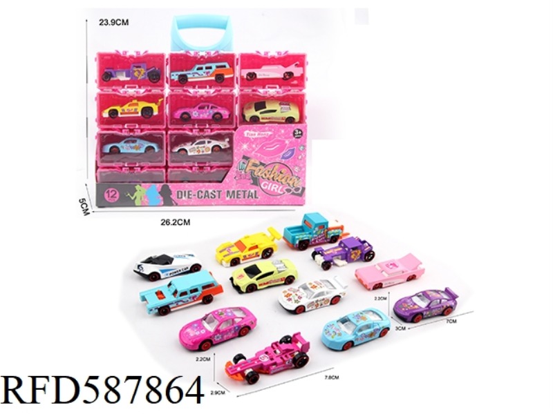 GIRL SERIES SLIDING ALLOY DRIVER TIMMING BENZENE BOX (12 PACK)