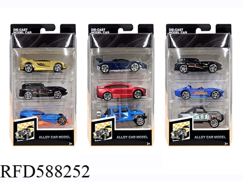 1:64 ALLOY MUSCLE CAR 3 BOXES