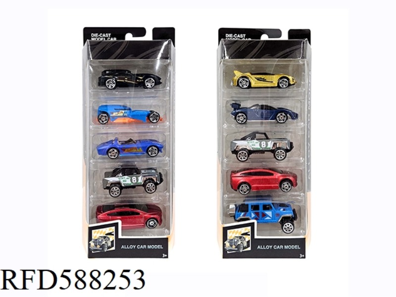 1:64 ALLOY CAR 6 MODELS 5 BOXES.