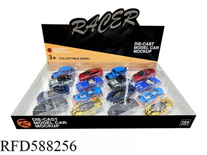 1:64 ALLOY MUSCLE CAR 16PCS