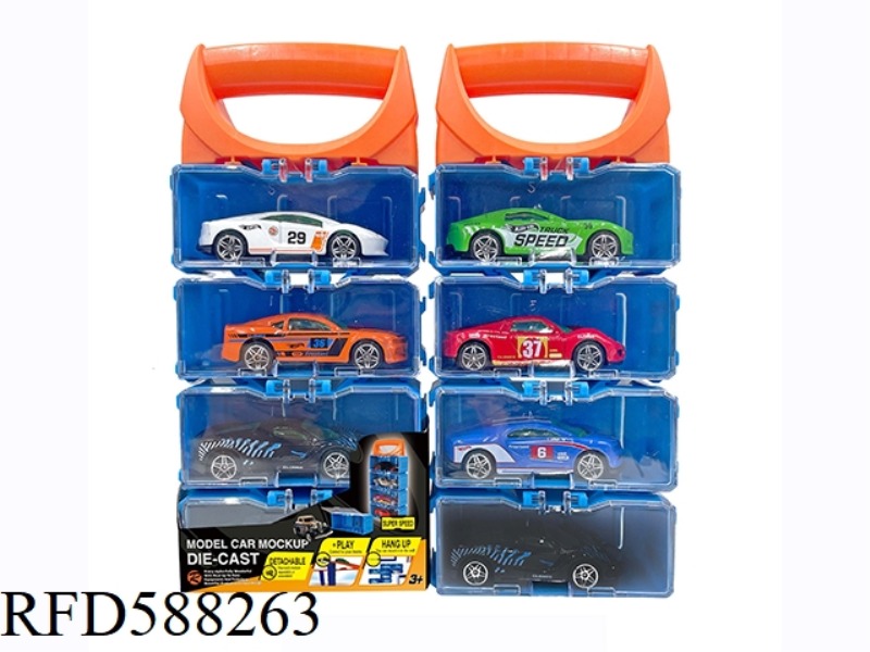 1:64 ALLOY CAR DIY PORTABLE BOX 4 PACK