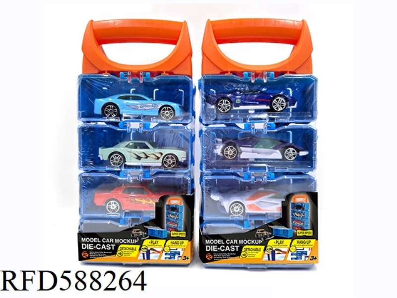 1:64 ALLOY CAR DIY PORTABLE BOX 4 PACK