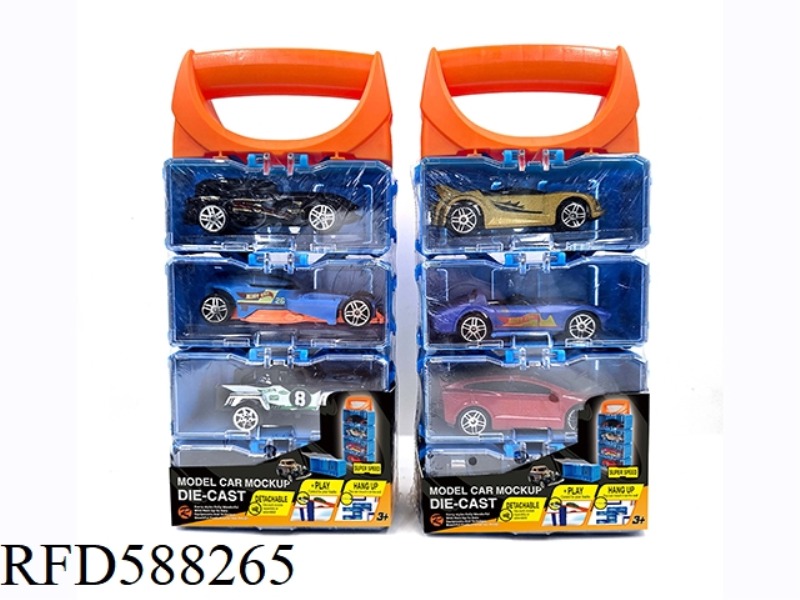 1:64 ALLOY CAR DIY PORTABLE BOX 4 PACK