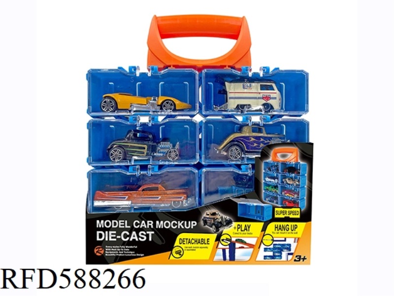 1:64 ALLOY CAR DIY PORTABLE BOX 8 PACK