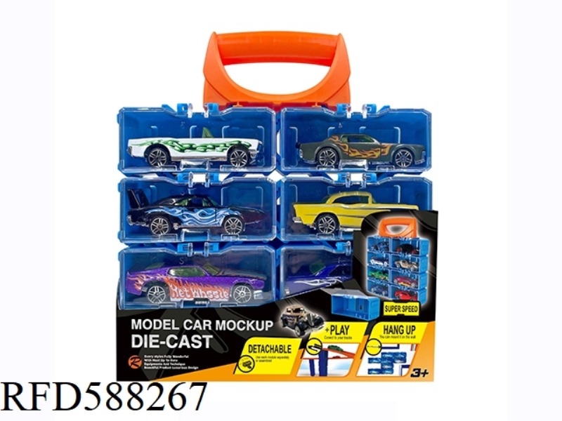 1:64 ALLOY CAR DIY PORTABLE BOX 8 PACK