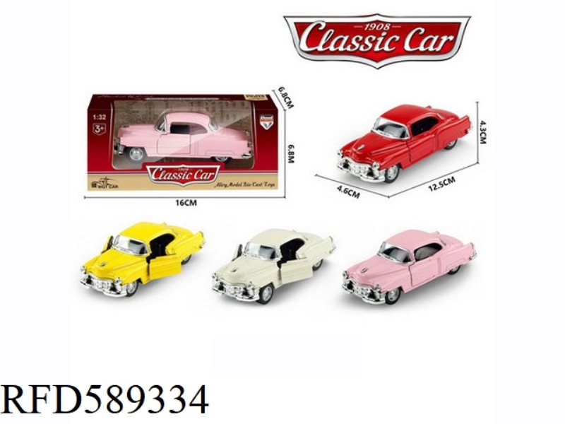 1:32 ALLOY PULL BACK SIMULATION CLASSIC CADILLAC