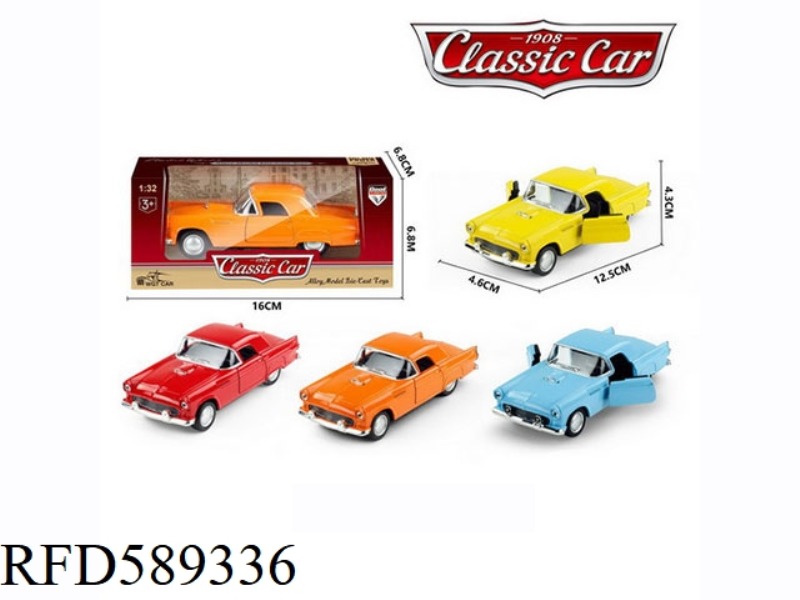1:32 ALLOY PULL-BACK SIMULATION CLASSIC CAR FORD