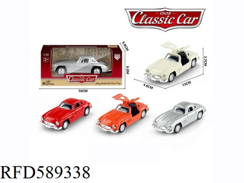 1:32 ALLOY PULL-BACK SIMULATION CLASSIC CAR MERCEDES-BENZ