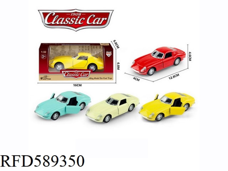 1:32 ALLOY PULL-BACK SIMULATION CLASSIC FERRARI