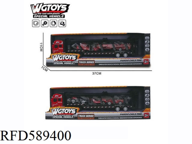 1:50 ALLOY TRAILER WITH FIRE FIGHTING *3.