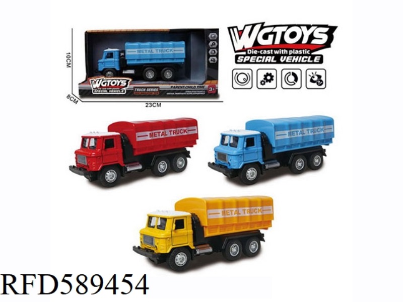 SQUARE-HEADED DOOR-OPENING PULL-BACK TRANSPORT TRUCK