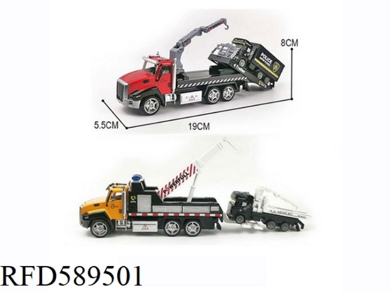 ALLOY PULL-BACK RESCUE VEHICLE WITH RESCUE VEHICLE