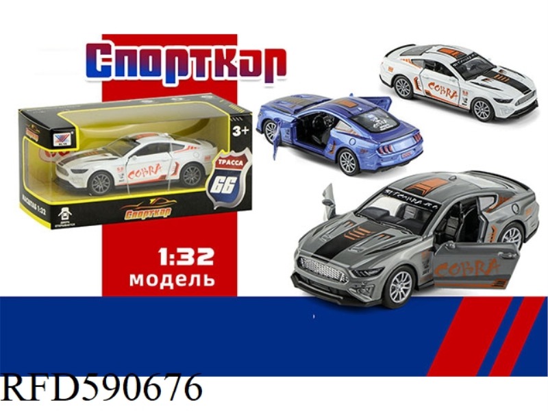 1:32 ALLOY CAR PULL BACK TO OPEN THE DOOR (1 PACK) RUSSIAN
