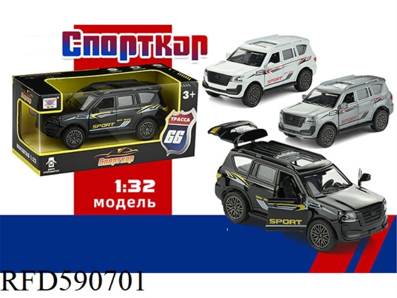1:32 ALLOY CAR MODEL SUV TULE FOUR-DOOR WARRIOR (1 PACK) RUSSIAN