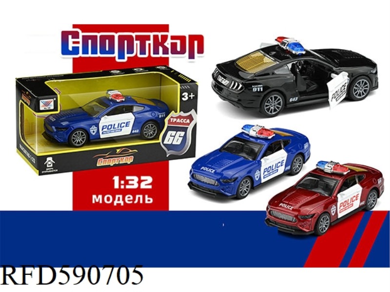 1:32 ALLOY CAR MODEL FORD SHELBY DOORS PULL BACK (1 PACK) RUSSIAN