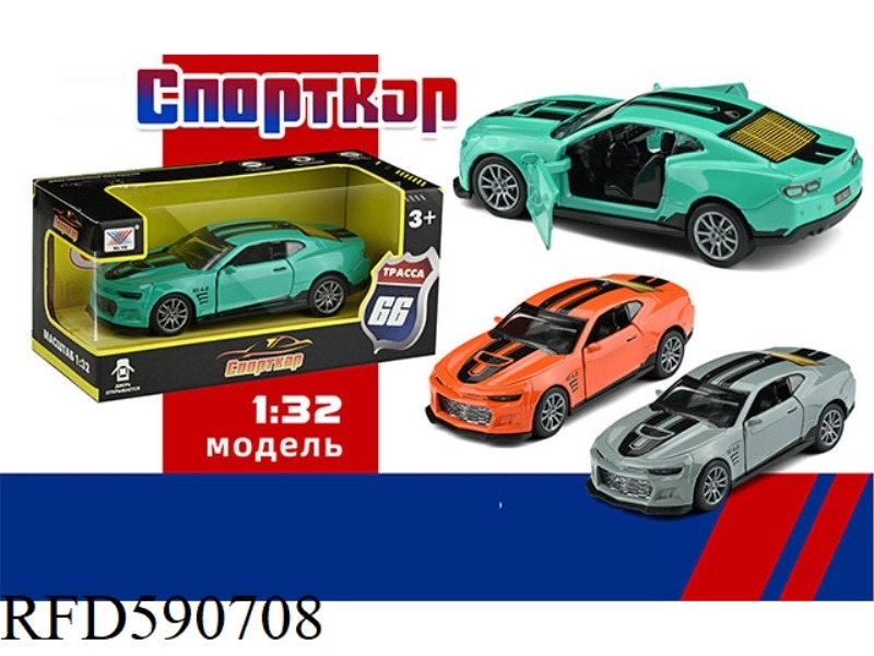 1:32 ALLOY CAR MODEL CHEVROLET PULL BACK (1 PACK) RUSSIAN