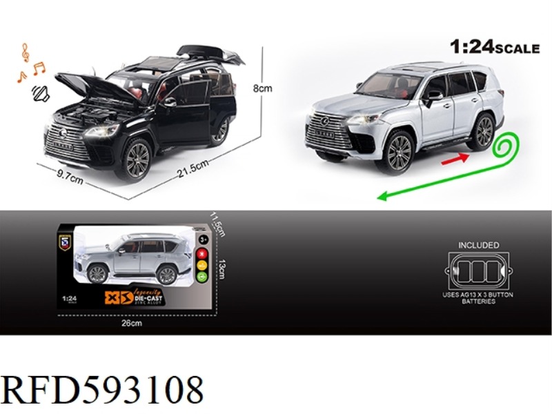 ENGLISH 1:24 ALLOY LEXUS LX600 CAR MODEL