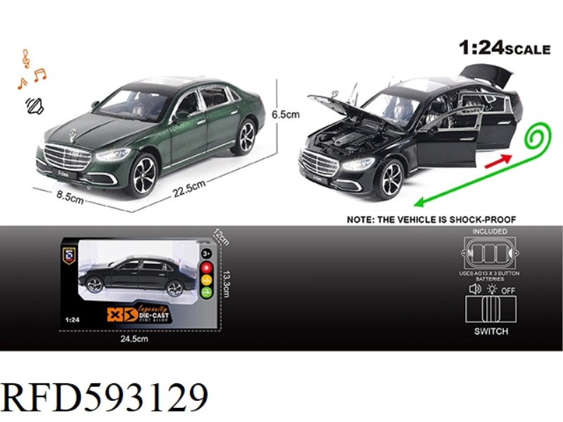 ENGLISH 1:24 ALLOY MERCEDES S400L CAR MODEL