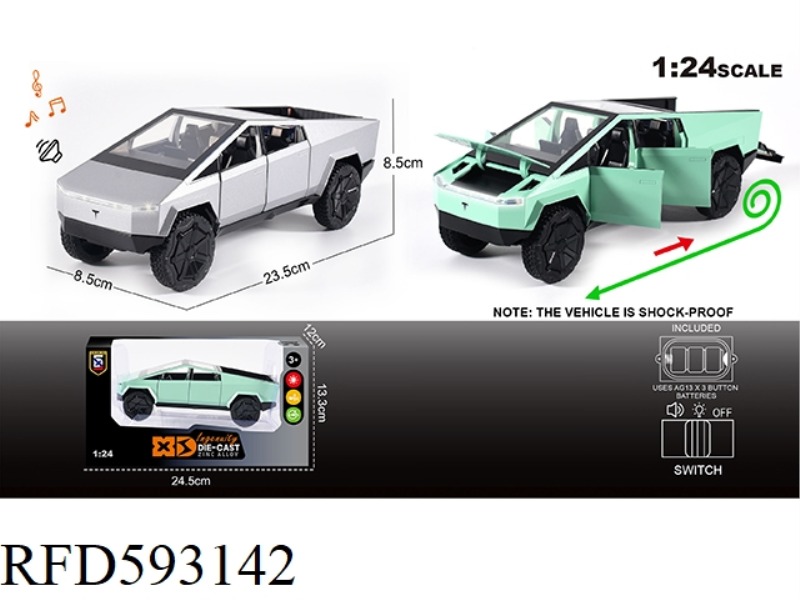 ENGLISH 1:24 ALLOY TESLA PICKUP TRUCK MODEL
