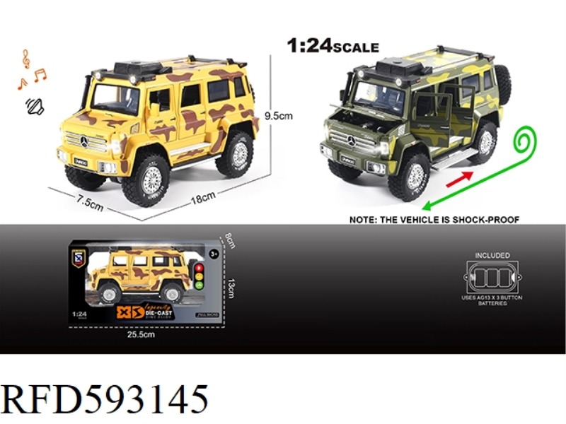 ENGLISH 1:24 ALLOY UNIMOC CAMOUFLAGE SIDE MARK