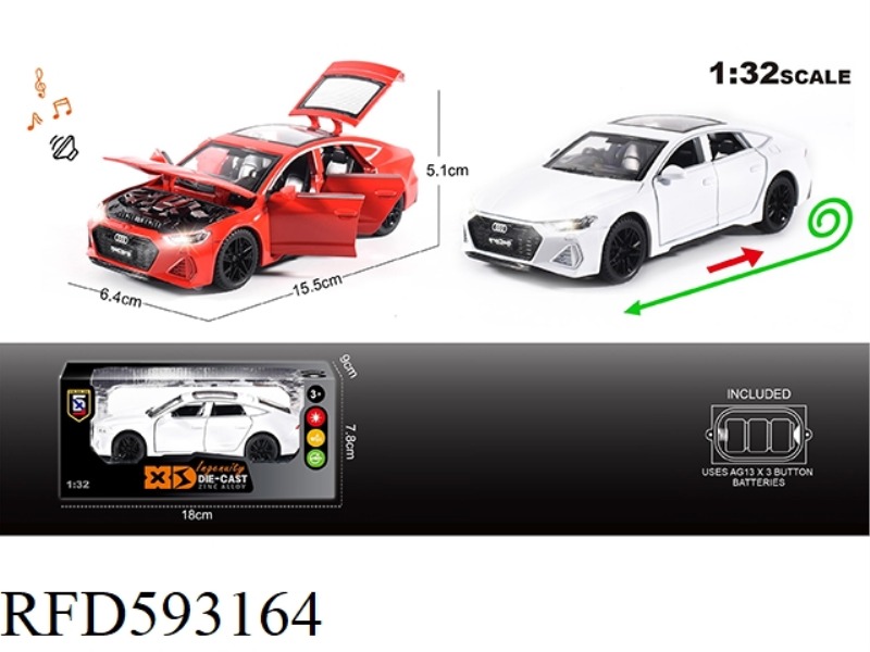 ENGLISH 1:32 ALLOY AUDI RS7 CAR MODEL