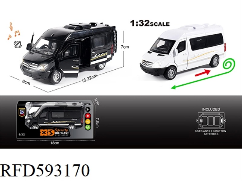 ENGLISH 1:32 ALLOY MERCEDES-BENZ-SPRINT RV MODEL