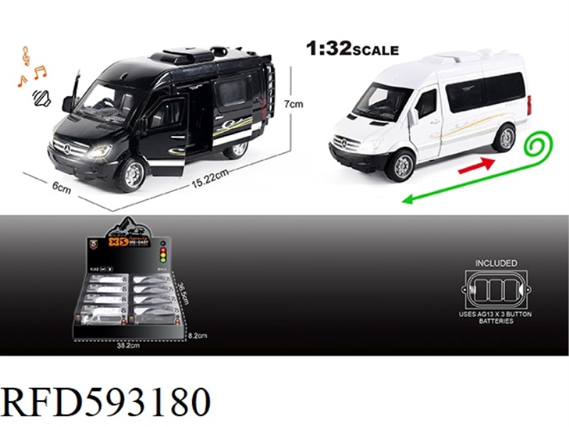 ENGLISH 1:32 ALLOY MERCEDES-BENZ-SPRINT RV MODEL 8PCS