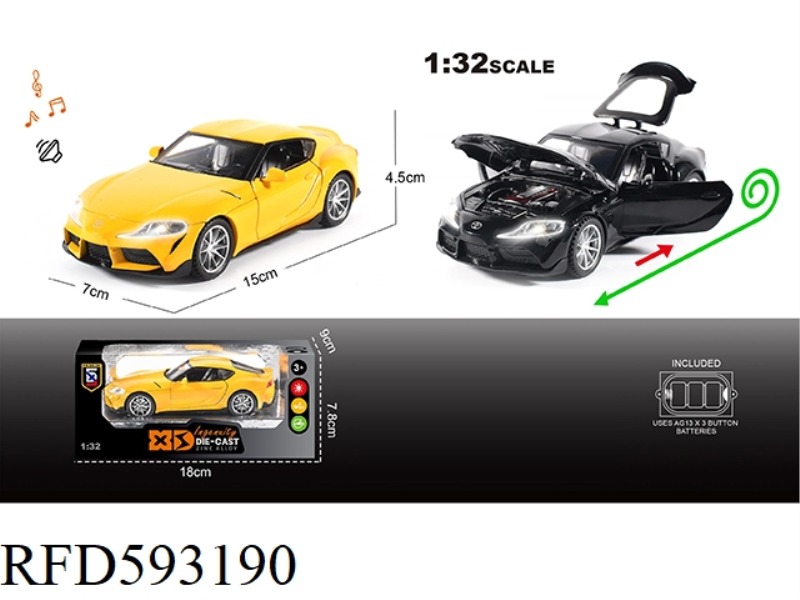 RUSSIAN 1:32 ALLOY LIGHTING SOUND EFFECT TOYOTA NIU MOWANG CAR MODEL