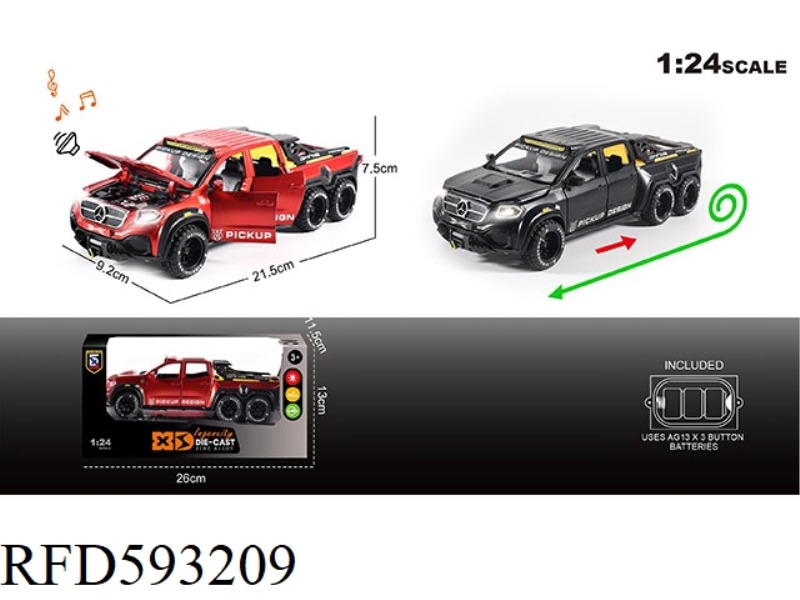 ENGLISH 1:24 ALLOY MERCEDES-BENZ X-CLASS EXY 6X6 CAR MODEL