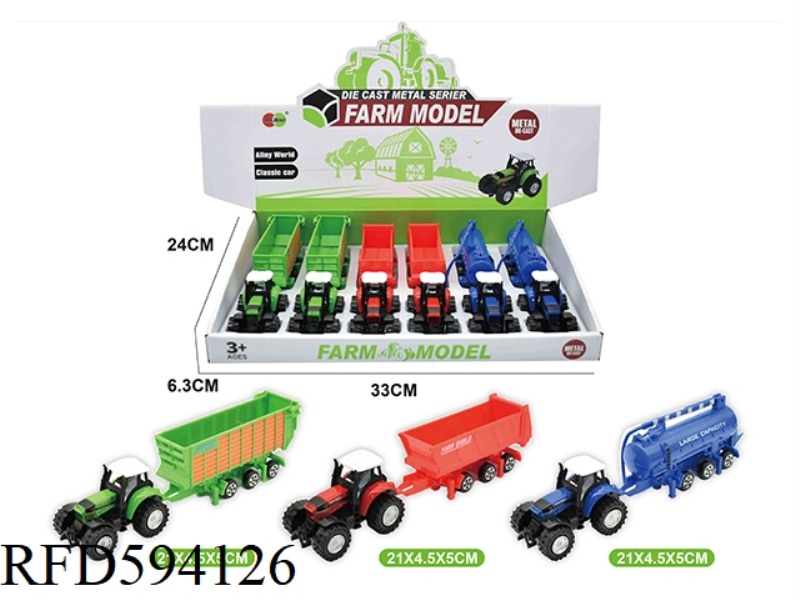 6PCS ALLOY SLIDING FARMER TRAILER
