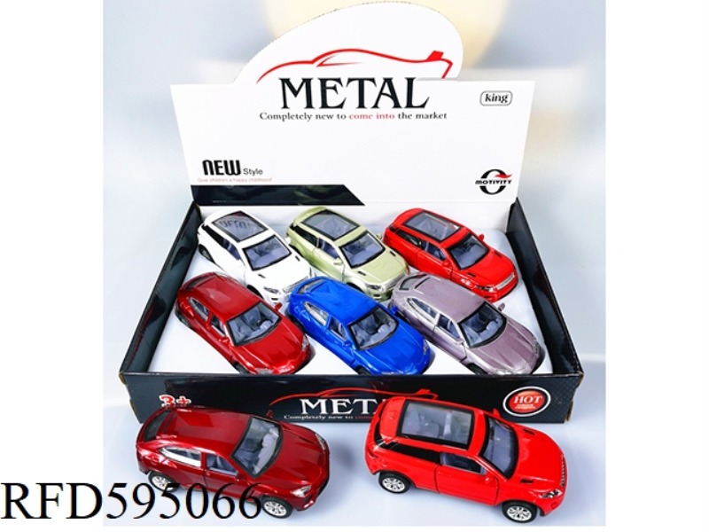 TWO MODELS OF 1:32 ALLOY SIMULATION CAR ARE MIXED WITH 6PCS