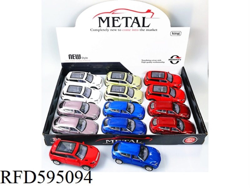 1:32 ALLOY SIMULATION CAR MODEL, TWO MODELS MIXED WITH 12PCS