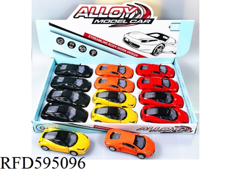 1:32 ALLOY SIMULATION CAR MODEL, TWO MODELS MIXED WITH 12PCS