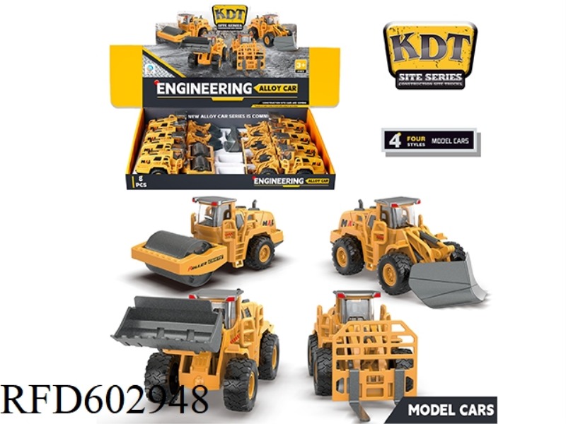 1:50 ALLOY INERTIA LOADER (BULLDOZER) 8PCS