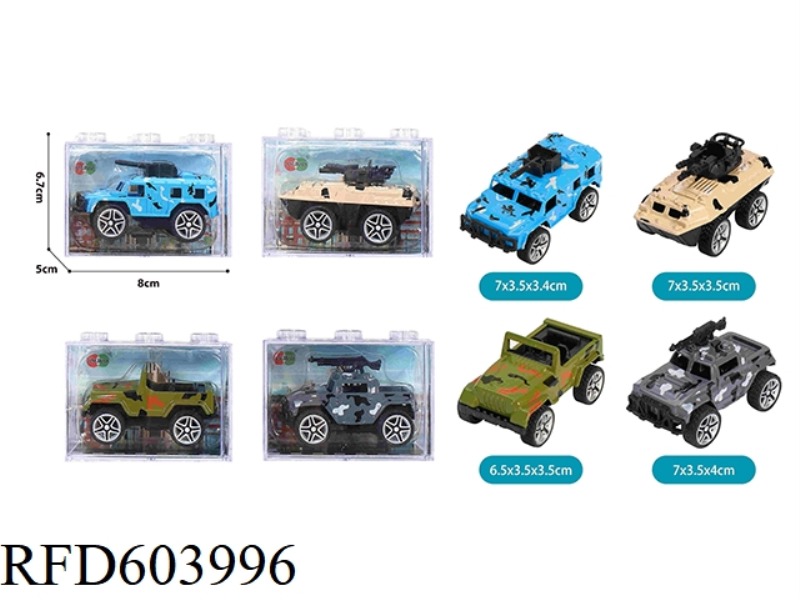 ALLOY PULL-BACK MILITARY VEHICLE