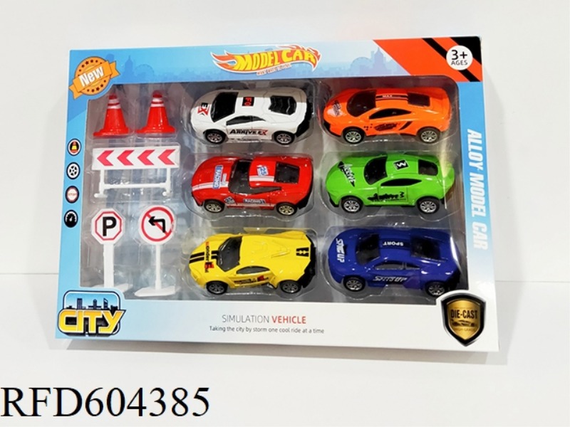 1:64 ALLOY PULLBACK RACING SET