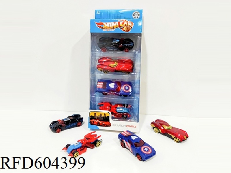 1:64 ALLOY SKID AVENGERS KIT (4PCS)