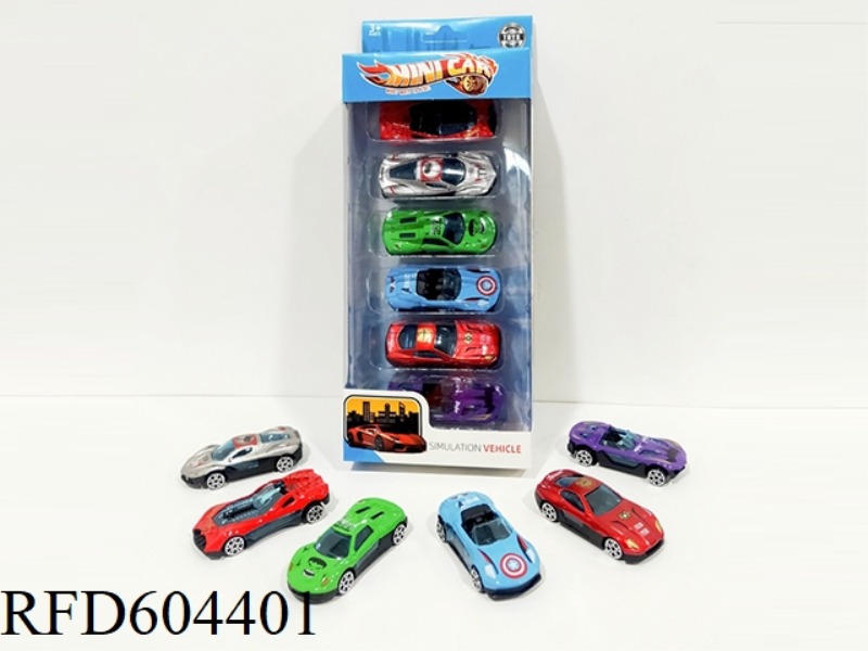 1:64 ALLOY SKID AVENGERS KIT (6PCS)