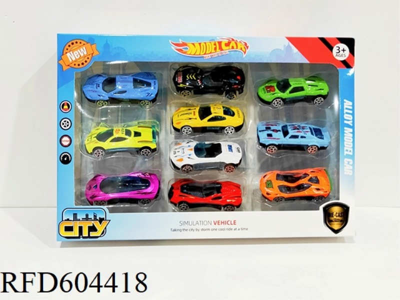 1:64 ALLOY SKATING RACING SET (10PCS)