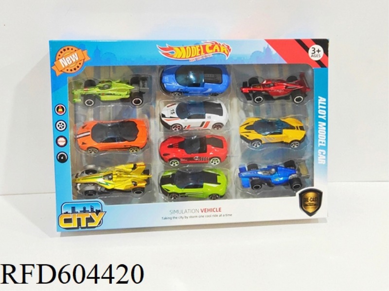 1:64 ALLOY SKATING RACING SET (10PCS)