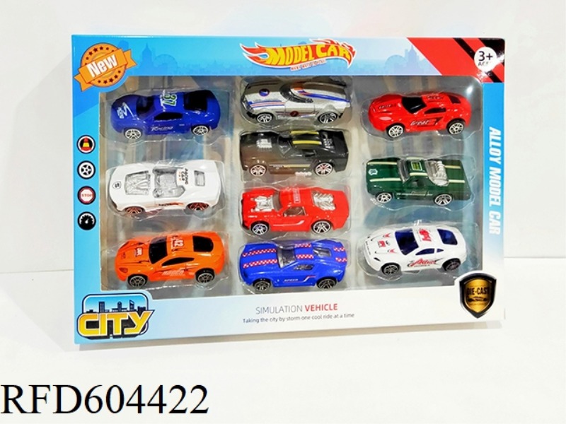 1:64 ALLOY SKATING RACING SET (10PCS)