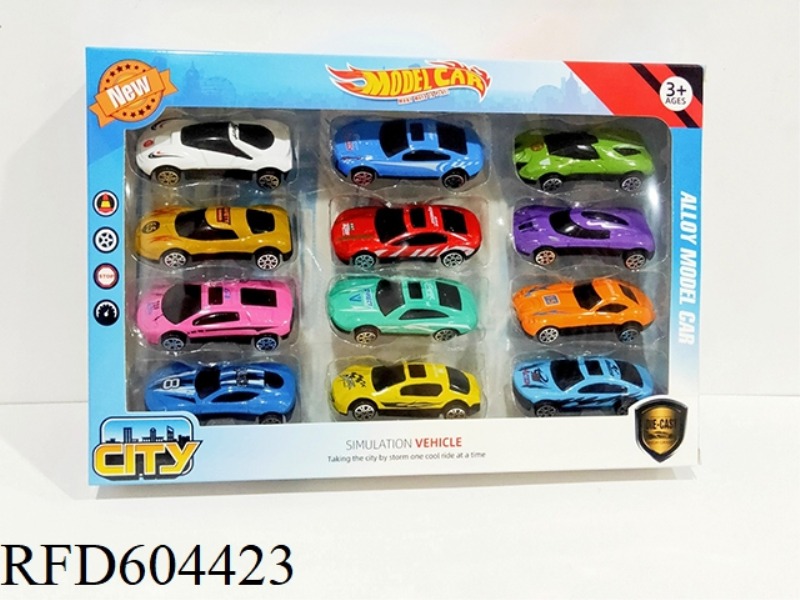 1:64 ALLOY SKATING RACING SET (12PCS)