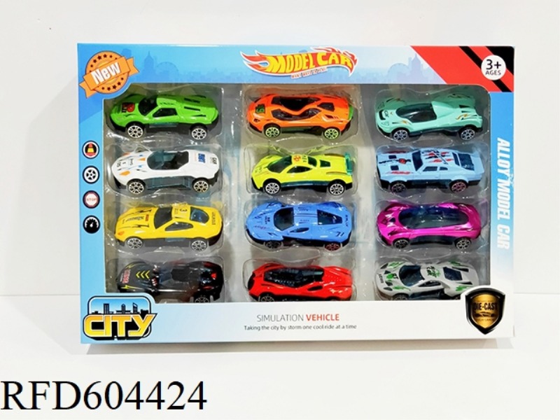 1:64 ALLOY SKATING RACING SET (12PCS)